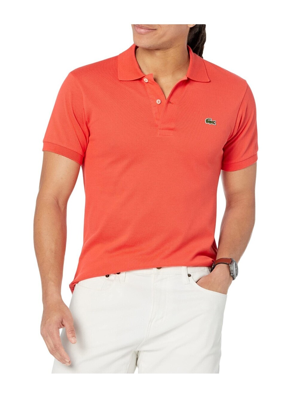 Lacoste L1212 Classic Pique Polo Shirt Watermelon Size 3-S